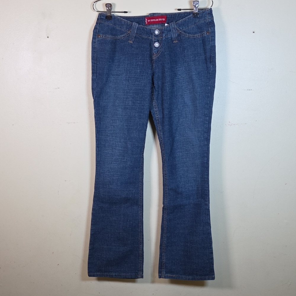 Levi's 520 Too Superlow Stretch Women's Wash Denim Jeans 9 Jr